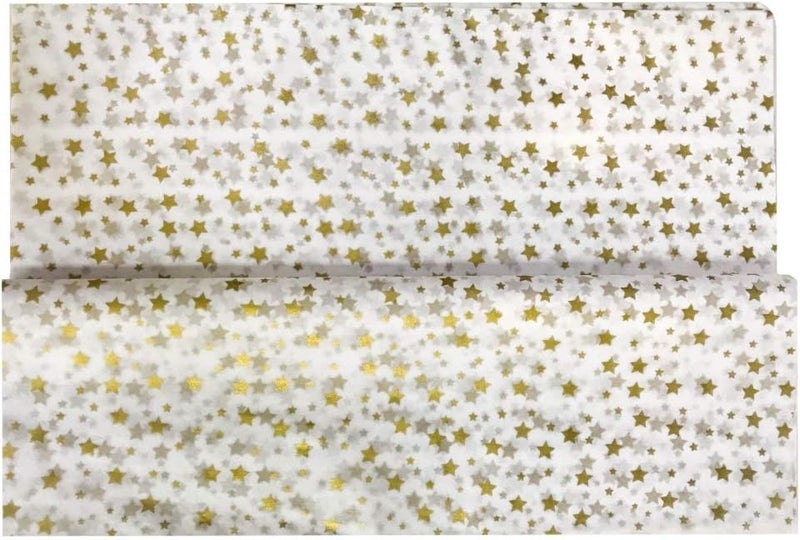Ocean Tides Premium 75 Sheets (14 x 20 Inches) Valentine’s Wrapping Paper – Gift Wrapping Tissue Paper Bulk for Romantic Gifts, Crafts, & Birthdays – Colored Tissue Papers for Gift Bags, Gold Stars - Image 5